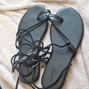 Target Black Strappy Sandals